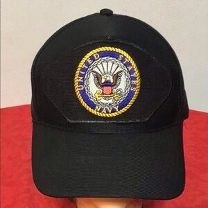 VINTAGE United States Navy Patch Snapback Hat Cap
